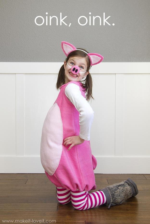 DIY Little Piggy Costume