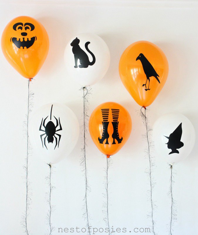 DIY Halloween Silhouette Balloon