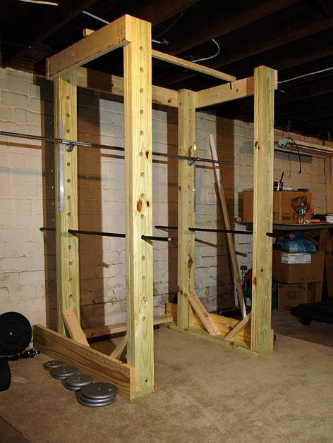 DIY Homemade Power Rack