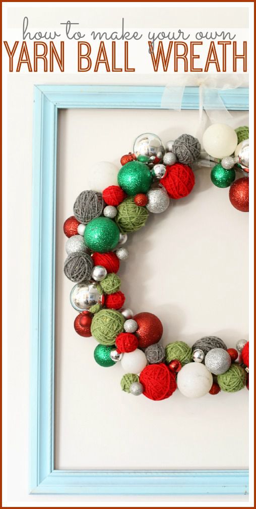 Yarn Ball Wreath