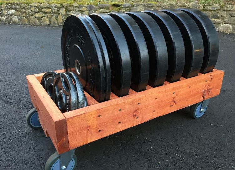 Mobile Bumper Plate Storage