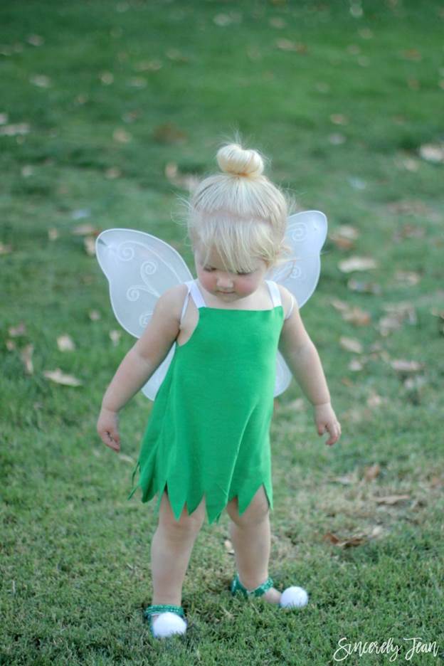 DIY Toddler Tinkerbell Costume And Hair