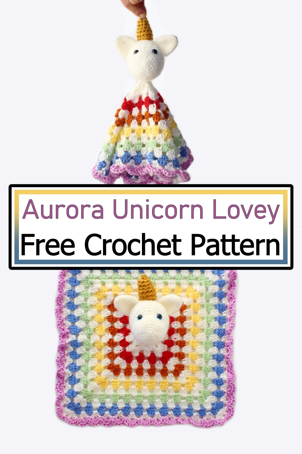 Aurora Unicorn Lovey