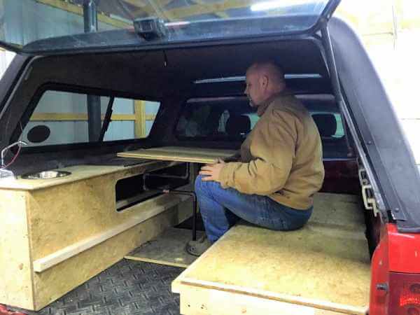 Building a homemade truck camper in a weekend