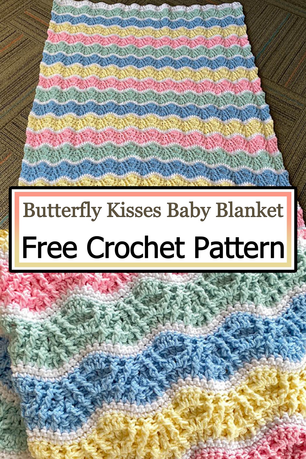 Butterfly Kisses Baby Blanket