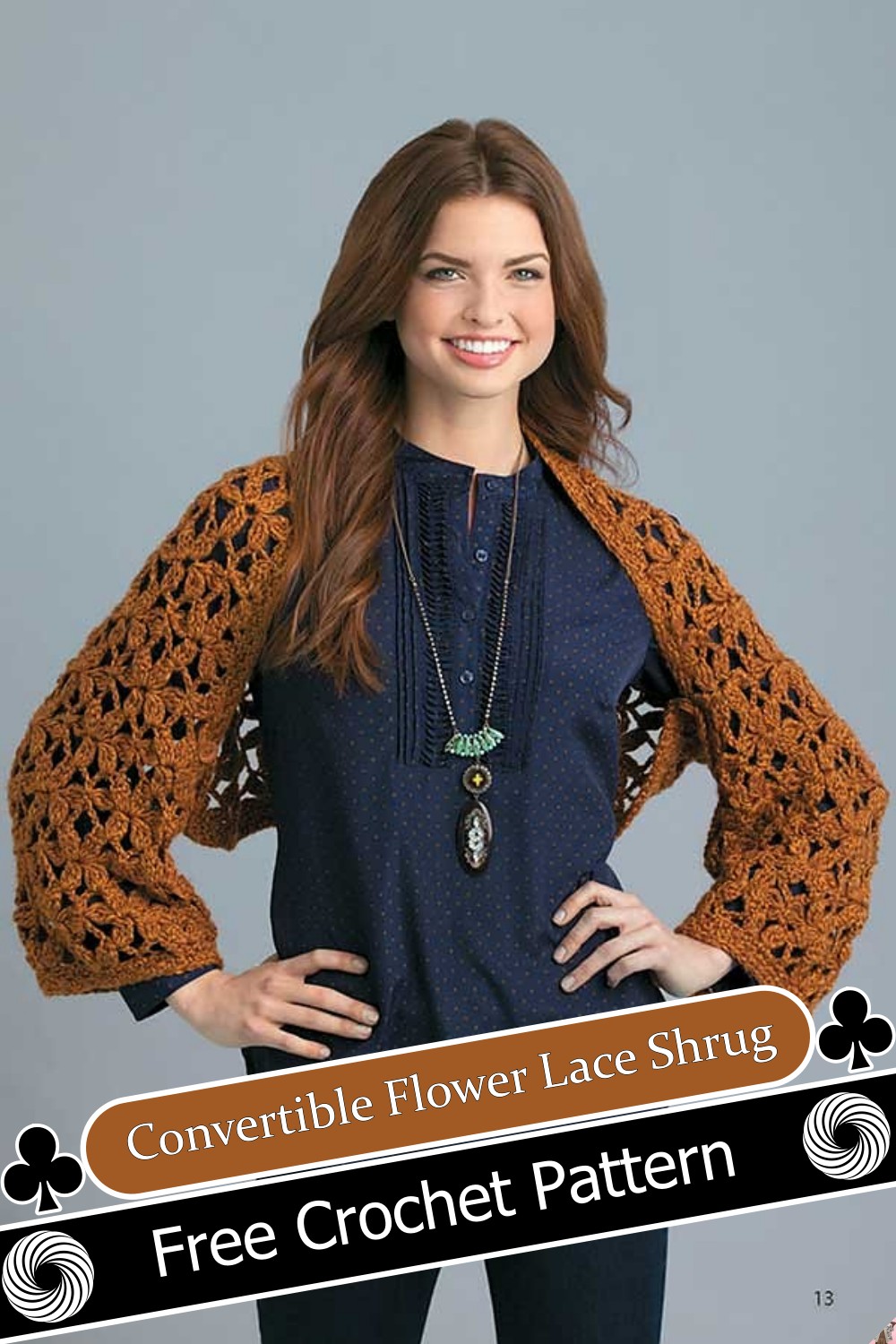 Convertible Flower Lace Shrug