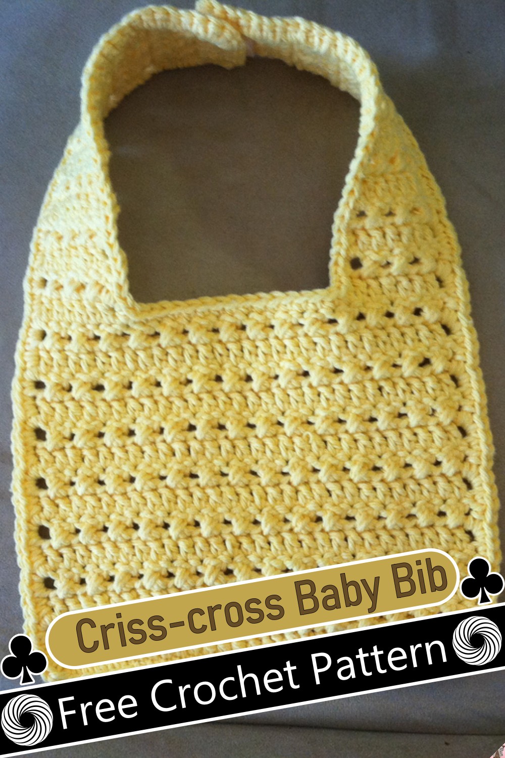 Criss-cross Baby Bib
