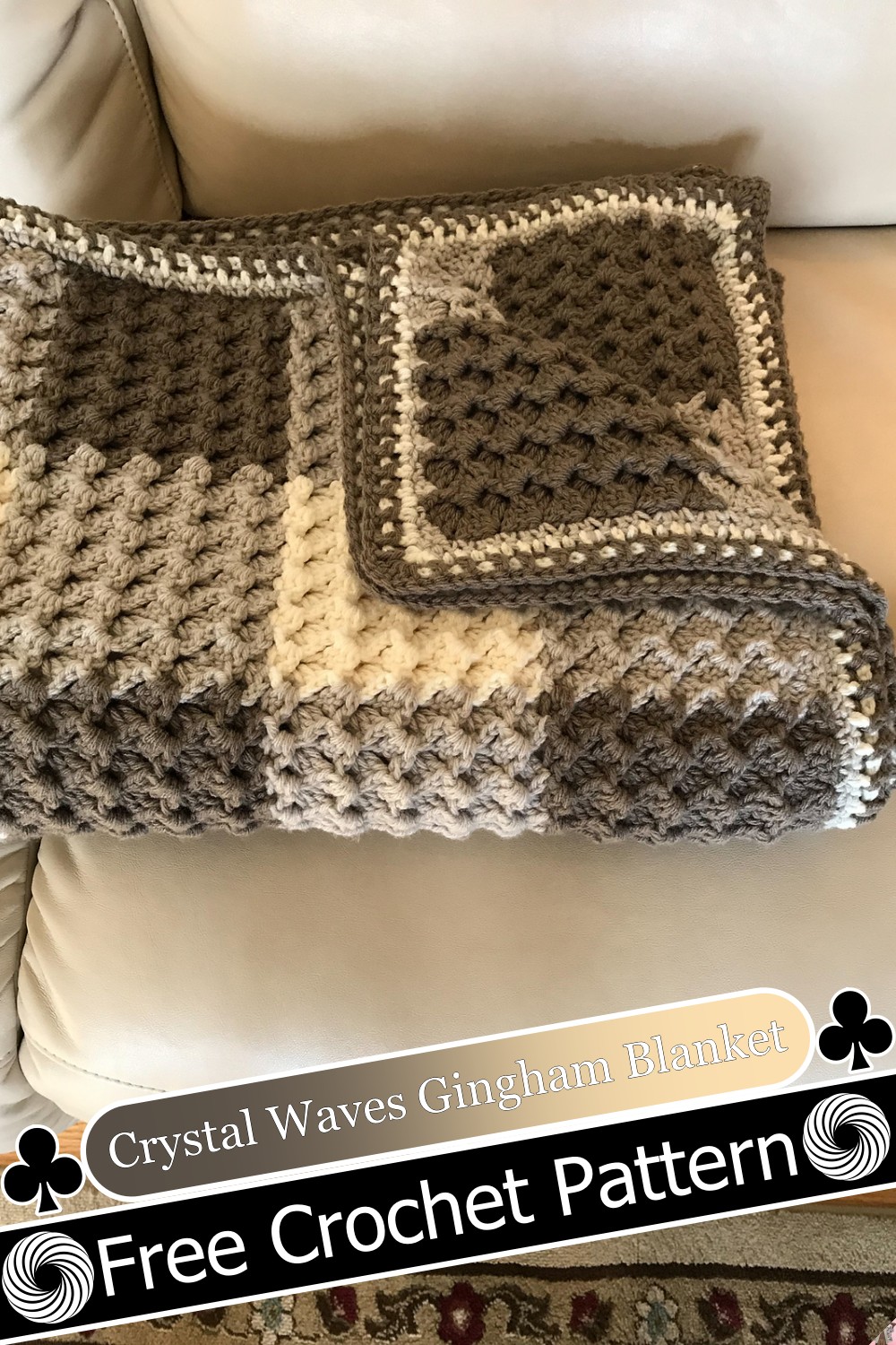 Crystal Waves Gingham Blanket