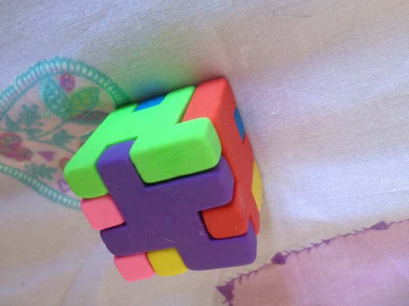Cube Eraser Puzzle DIY