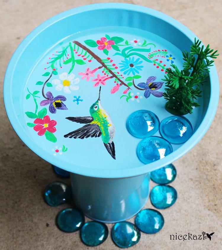 Cute DIY Bird Bath