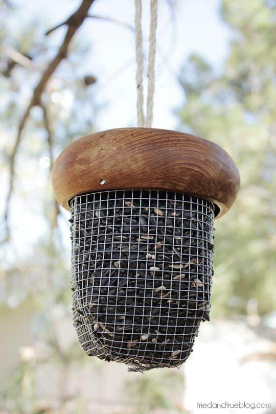 DIY Acorn Bird Feeder