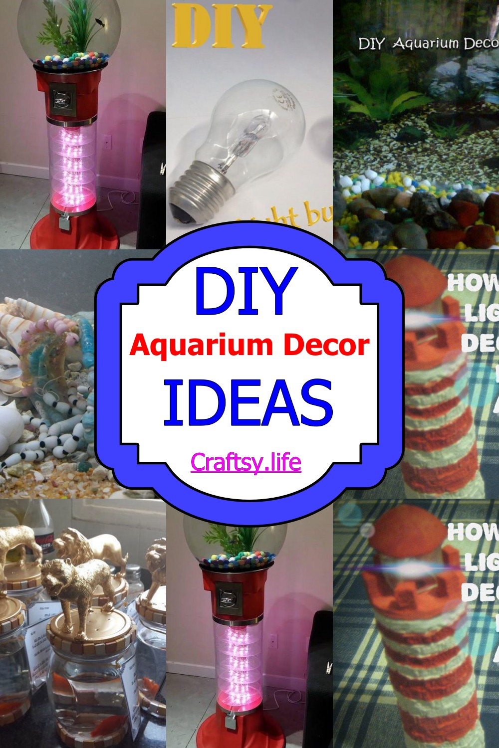 sonrojo Actual Todavía 15 DIY Aquarium Decor Ideas To Make Today - Craftsy