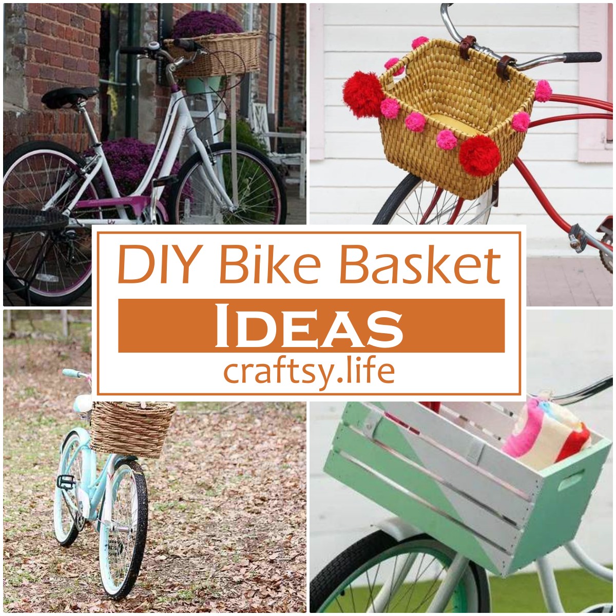 DIY Bike Basket Ideas 1