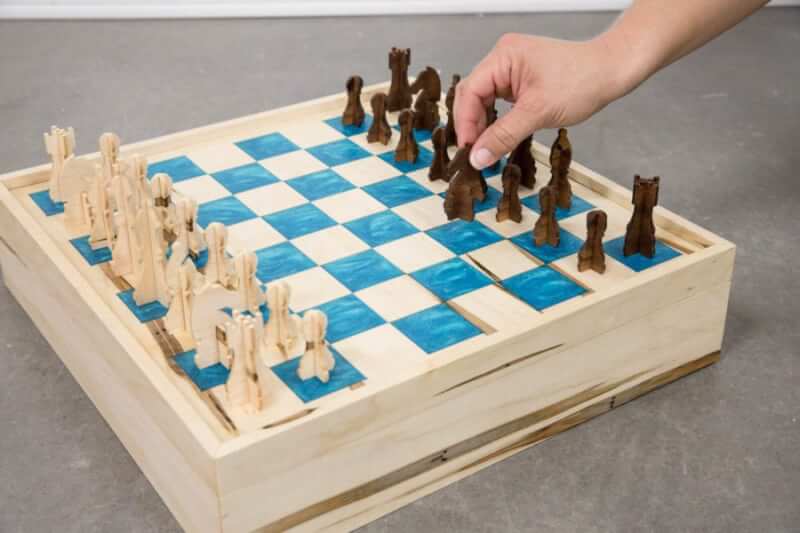 DIY Chess Board And Checkers Set