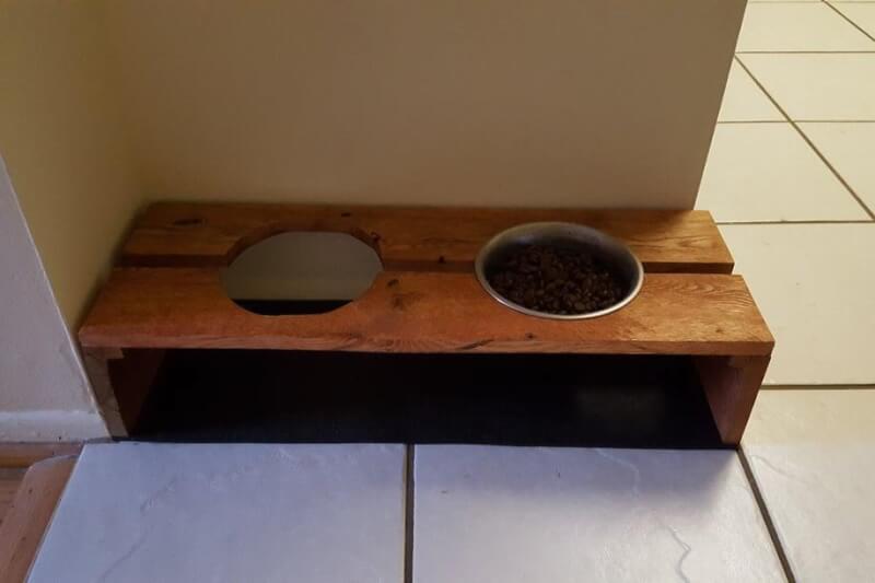 DIY Dog Bowl Holder