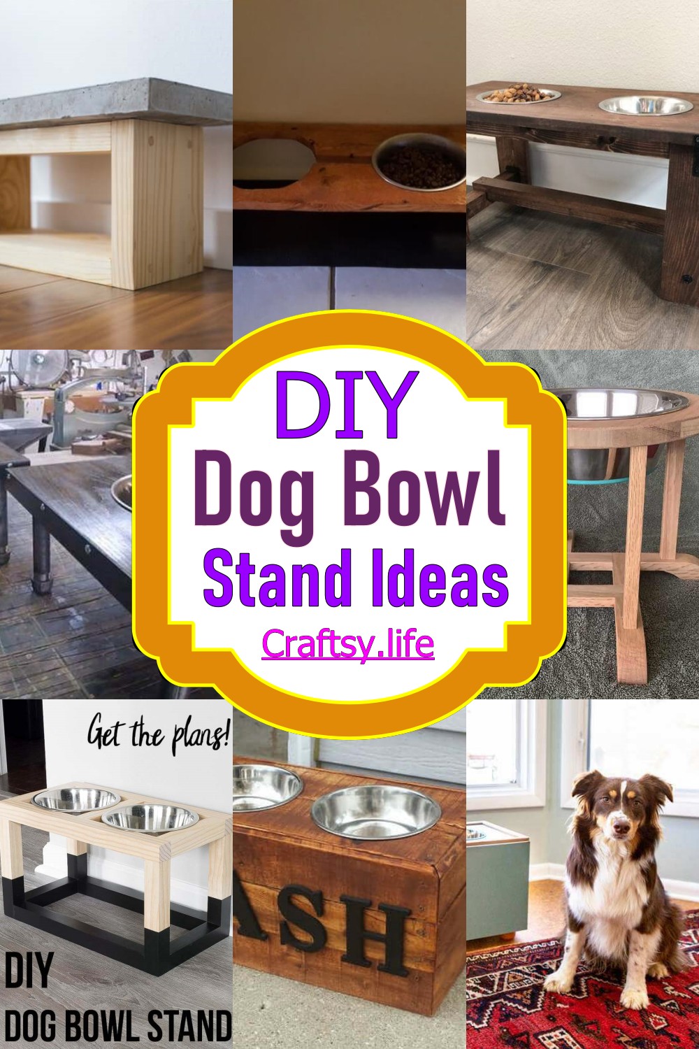 DIY Dog Bowl Stand Ideas