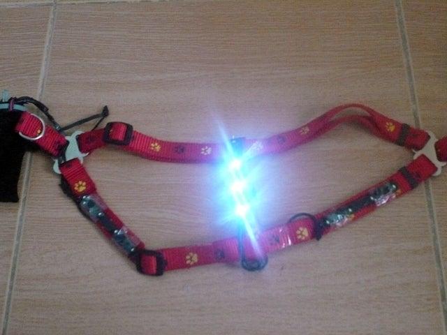 DIY Flashing LED Dog Harness