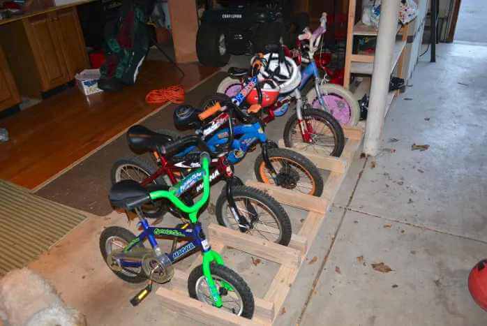 DIY Garage Bike Rack