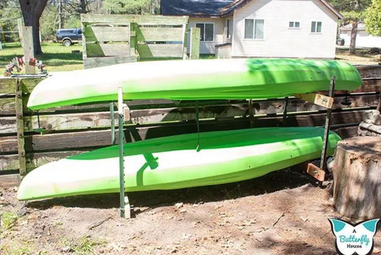 easy to make boat Rack