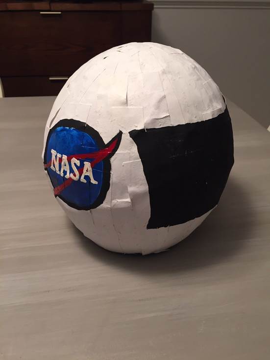 DIY Paper Mache Astronaut Helmet