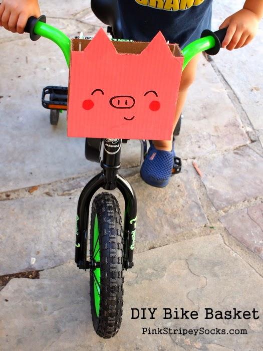 DIY Piggy Bike Basket