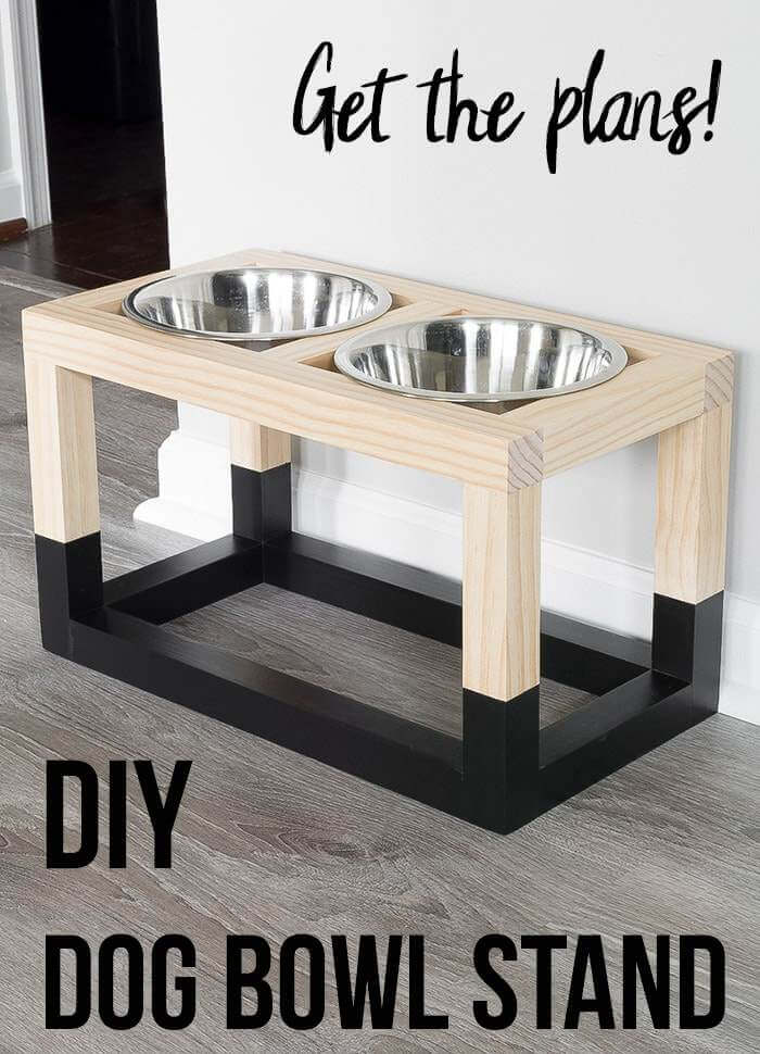  DIY Simple Dog Bowl Stand