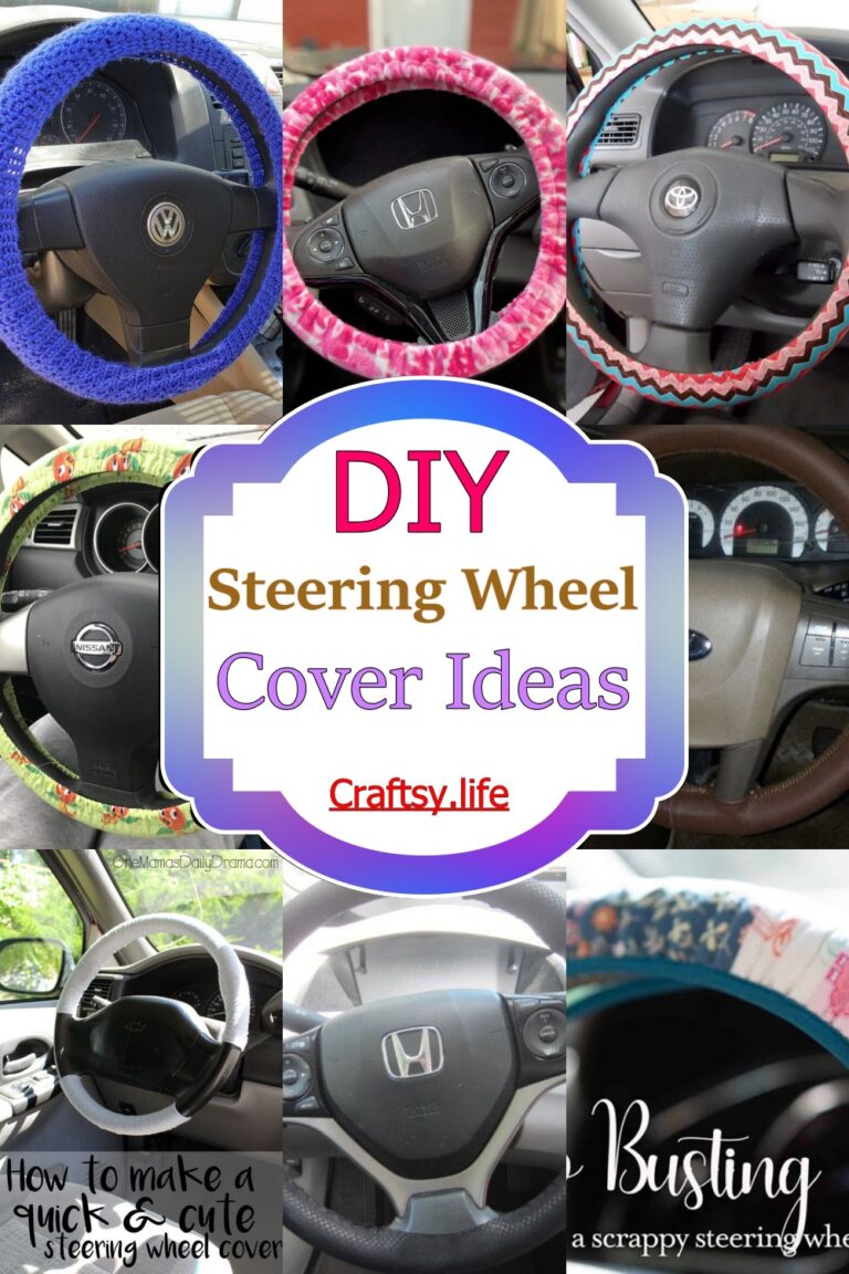20 DIY Steering Wheel Cover Ideas Craftsy