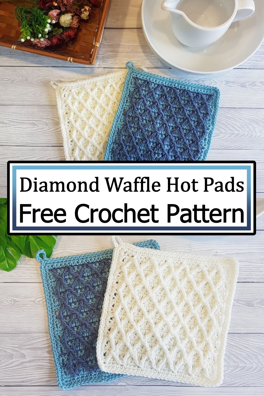 Diamond Waffle Hot Pads