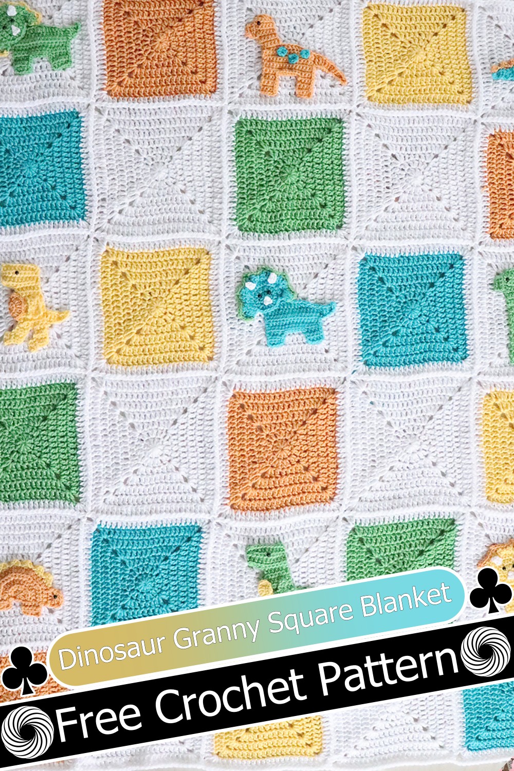 6 Free Crochet Dinosaur Blanket Patterns Craftsy