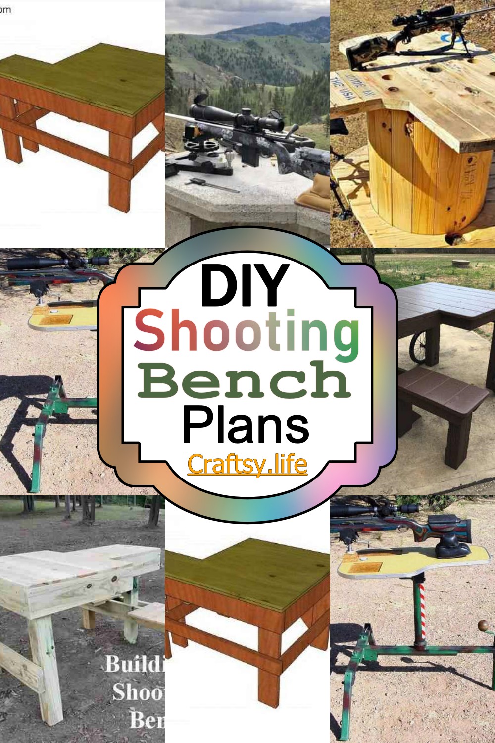 11 Diy Shooting Bench Plans And Ideas Craftsy 0478