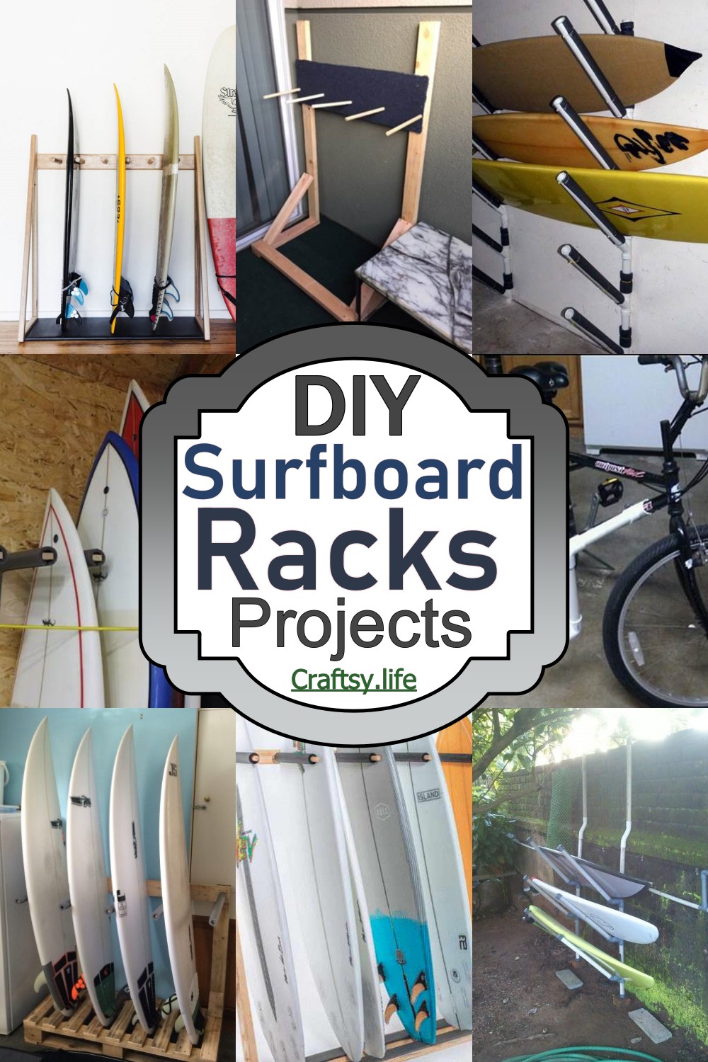 18 DIY Surfboard Racks Easier Storage Solutions Craftsy