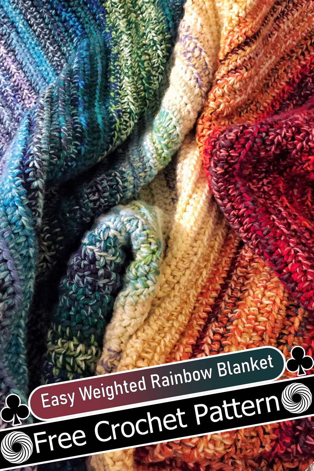 Easy Weighted Rainbow Blanket