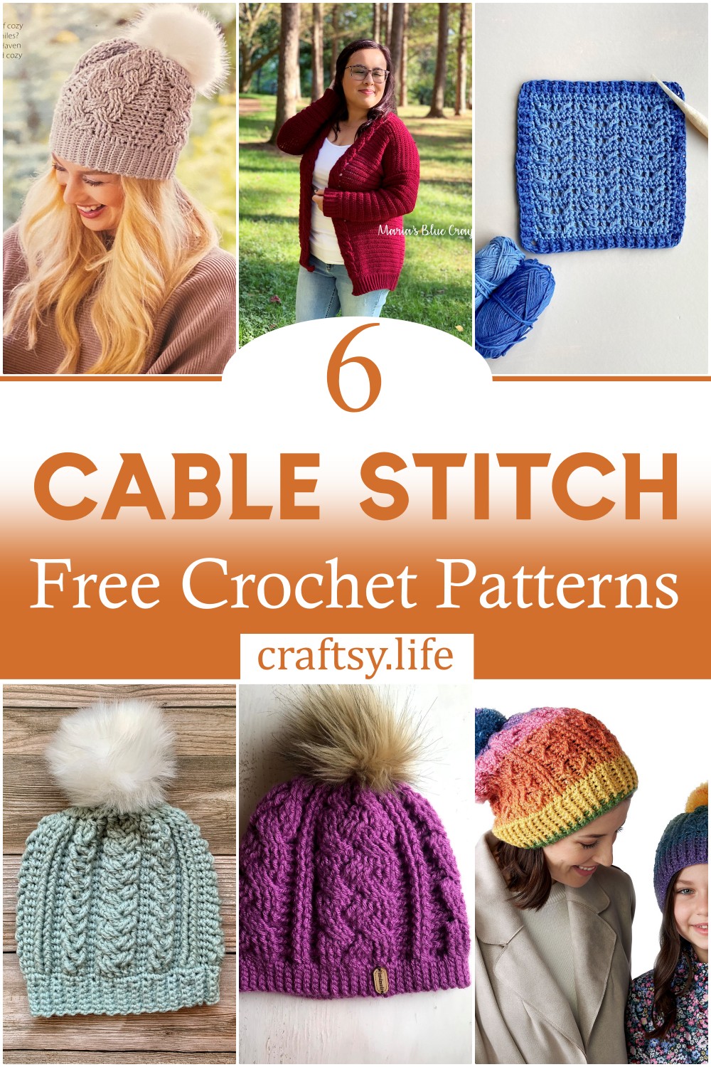 Free Crochet Cable Stitch Patterns 1