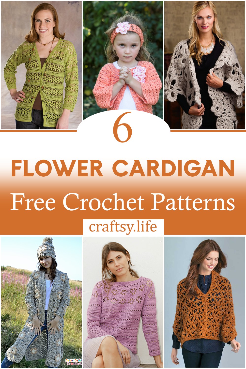 Free Crochet Flower Cardigan Patterns 1
