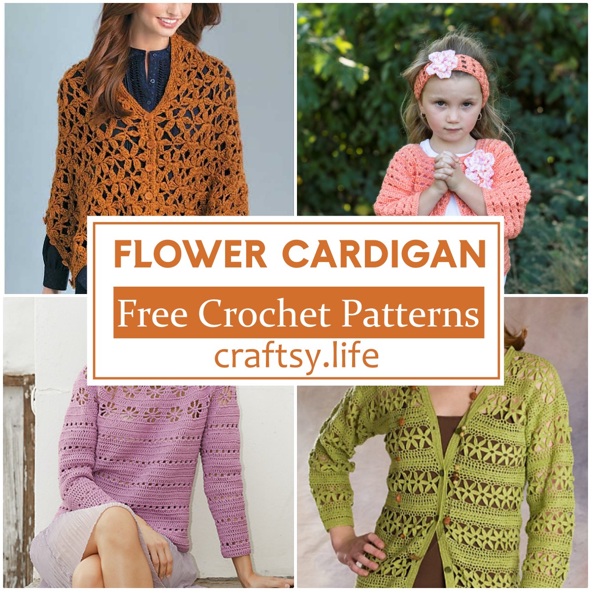 Free Crochet Flower Cardigan Patterns
