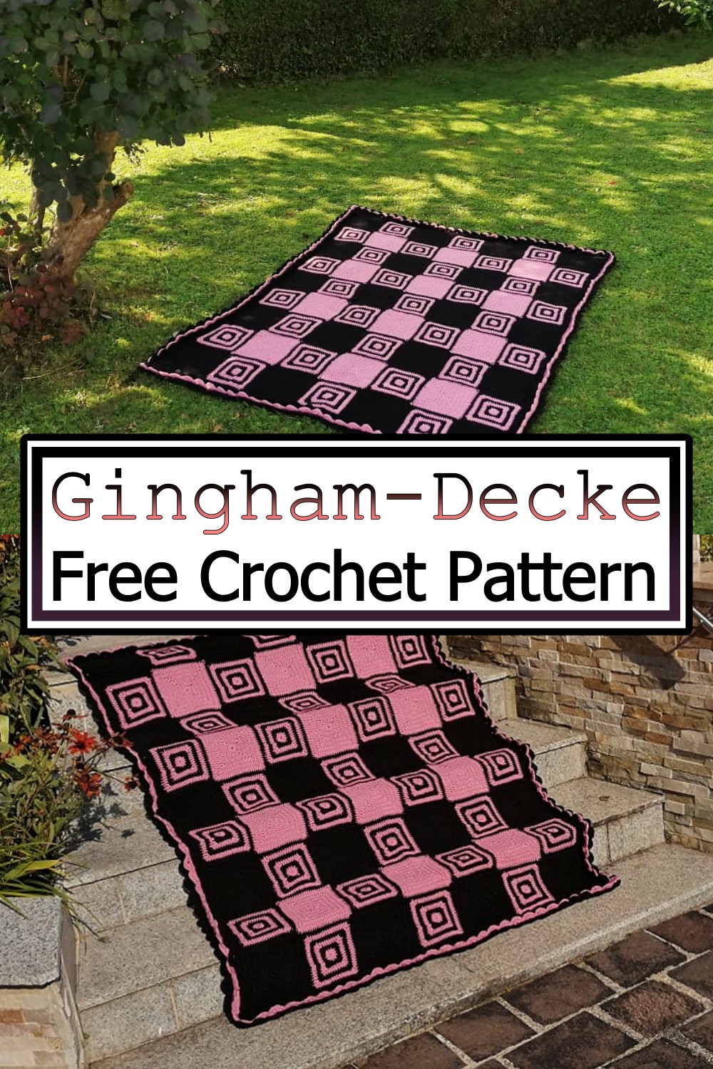 Gingham-Decke