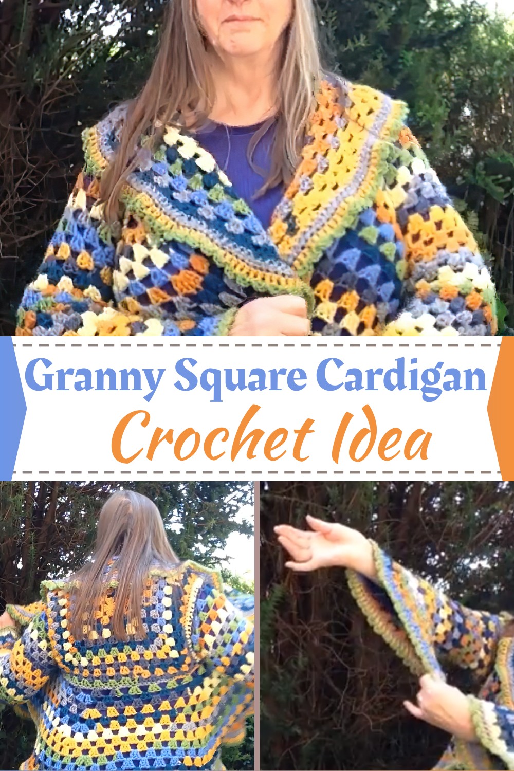 Gorgeous Granny Square Crochet Circle Cardigan Idea