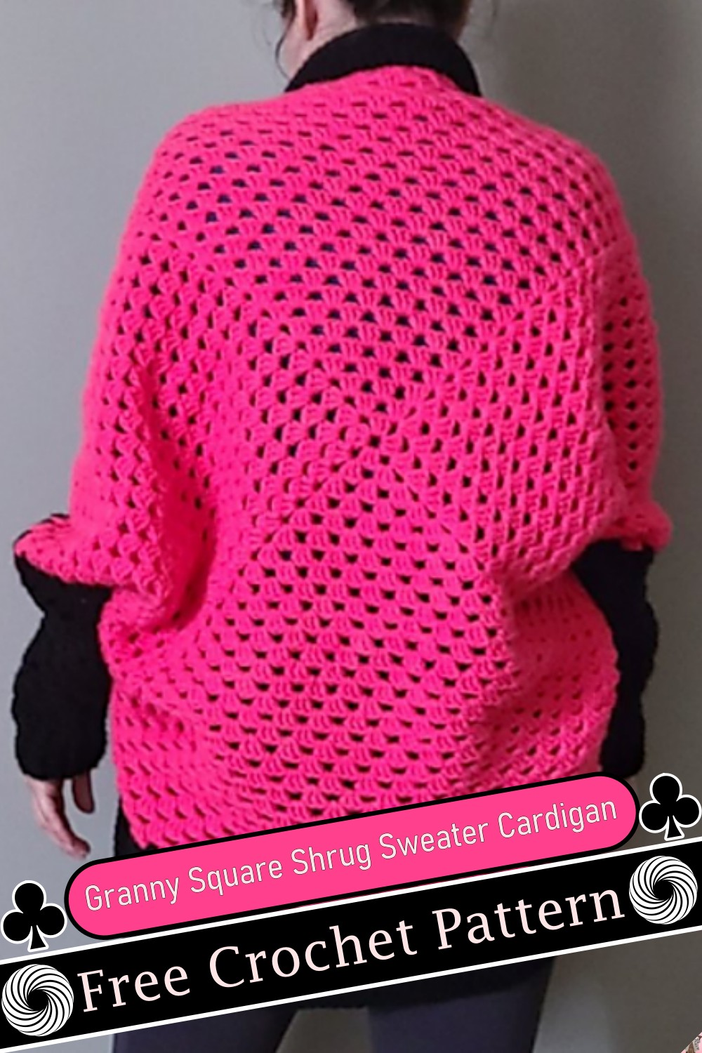 Granny Square Shrug Sweater Cardigan