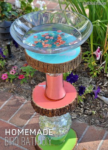 Homemade Bird Bath DIY