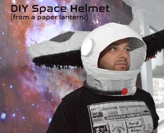 How To Make A Space Helmet From A Paper Lantern