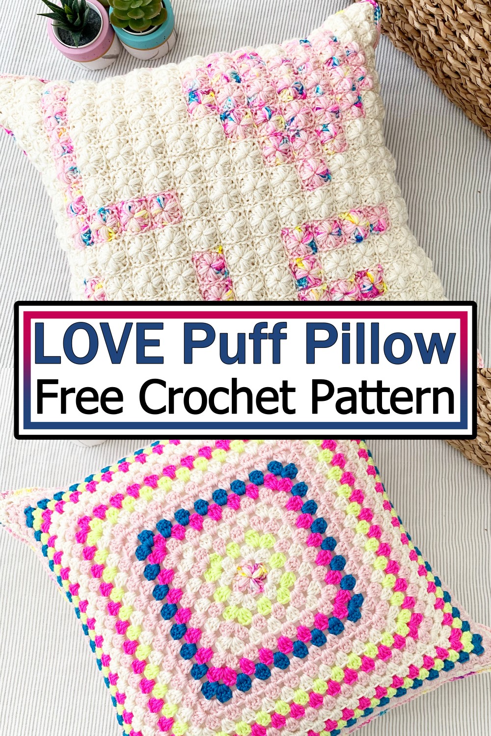 LOVE Puff Pillow