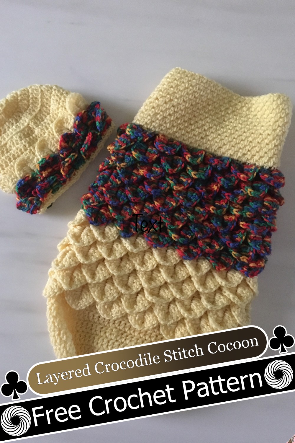 Layered Crocodile Stitch Cocoon