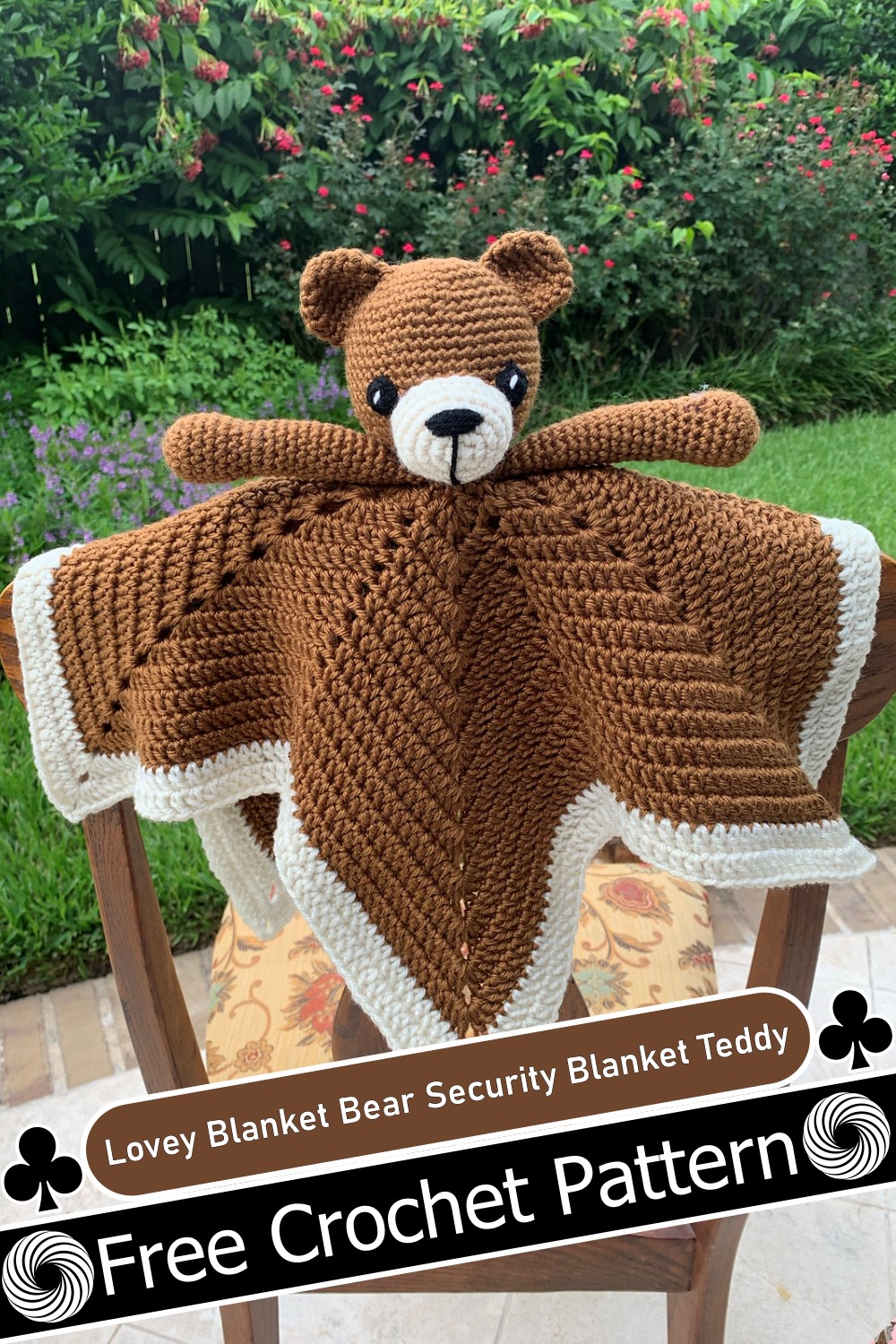 Lovey Blanket Bear Security Blanket Teddy