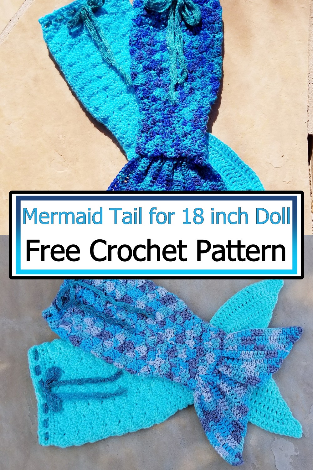 Mermaid Tail for 18 inch Doll
