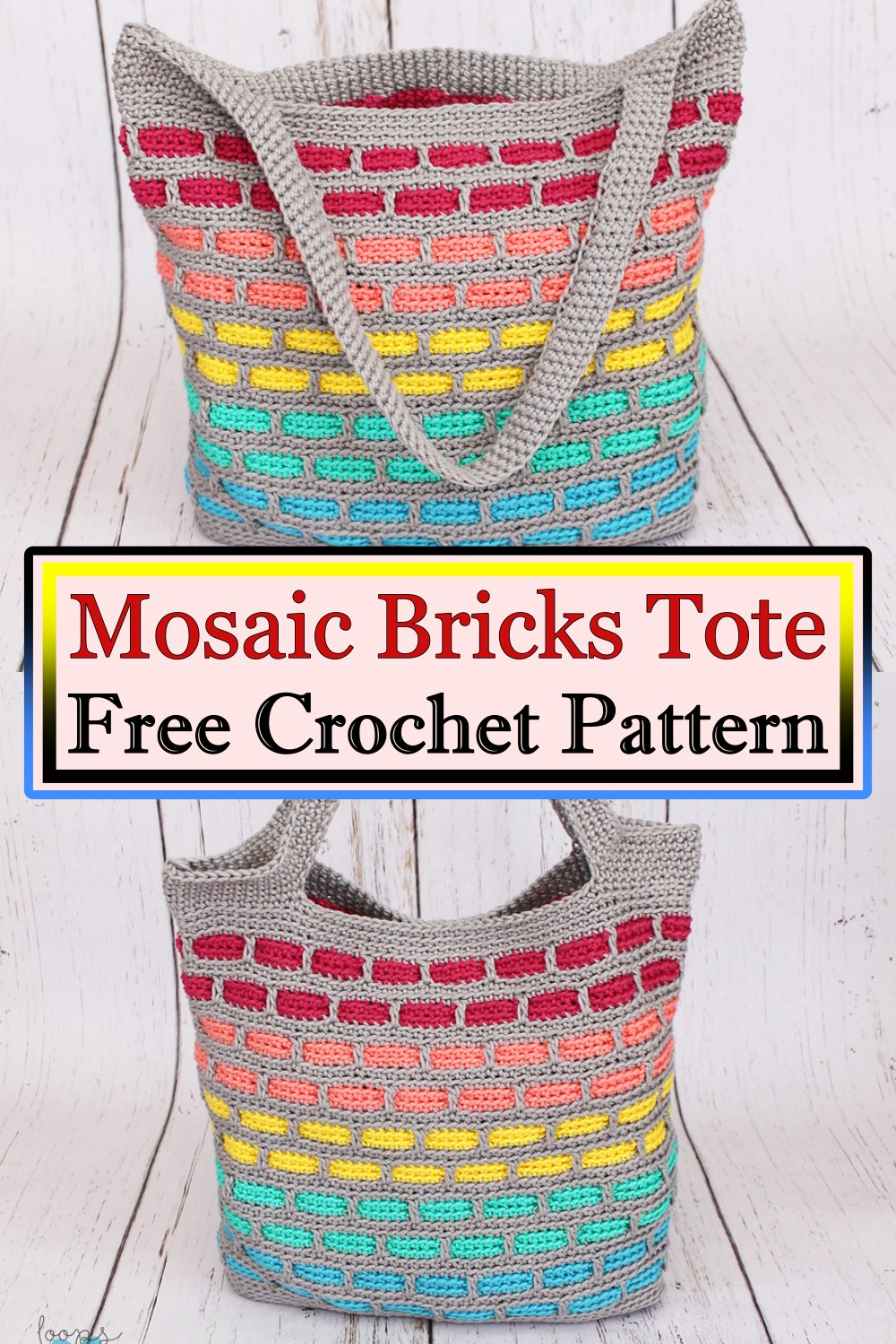 Mosaic Bricks Tote