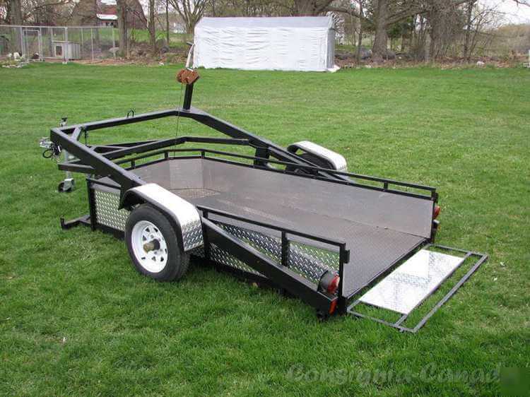 Motorcycle utility trailer