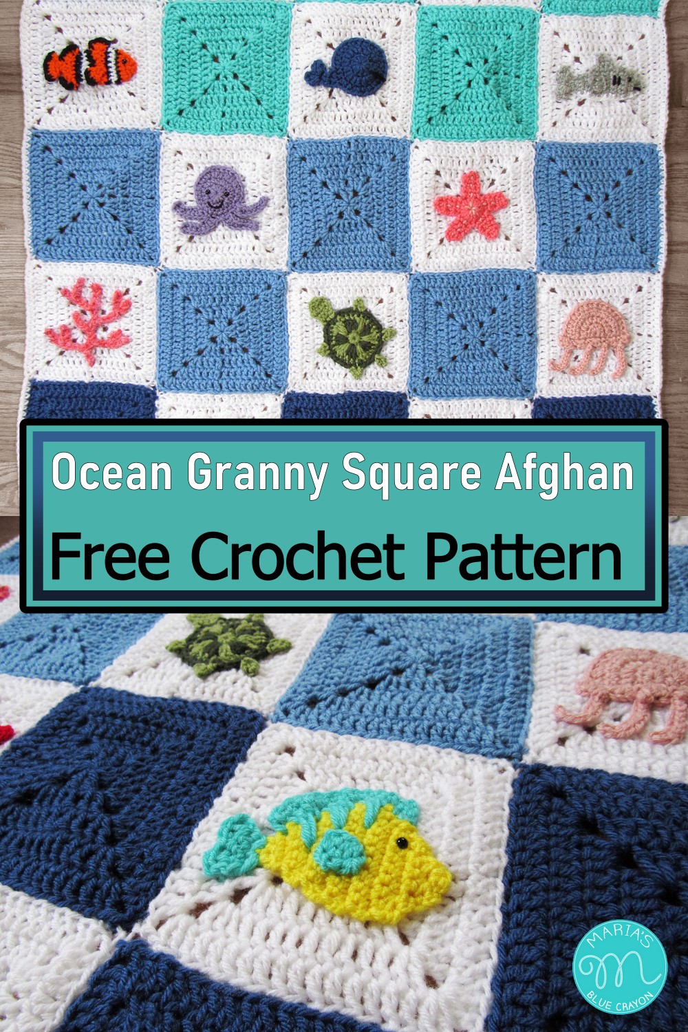 Ocean Granny Square Afghan