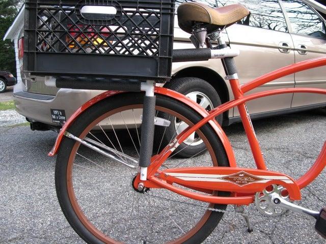 PVC And Milk Bike Basket