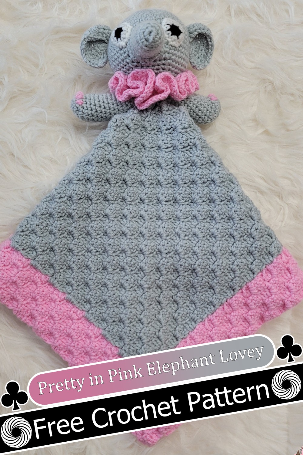 Pretty in Pink Elephant Lovey