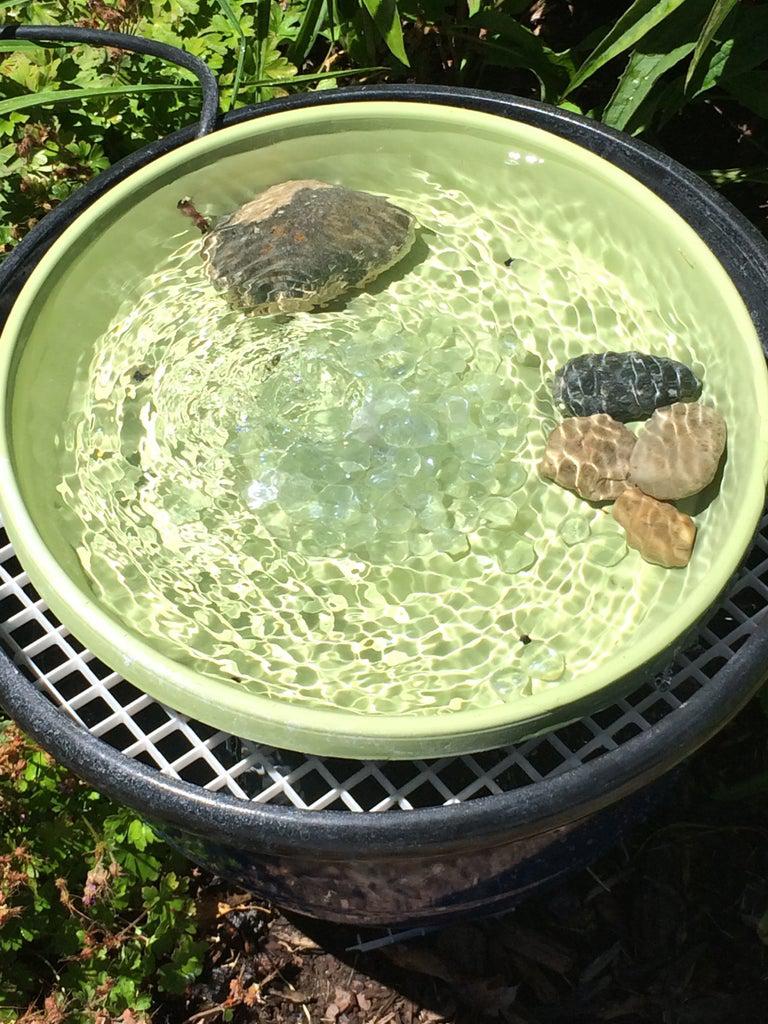 Recirculating Bird Bath Fountain DIY